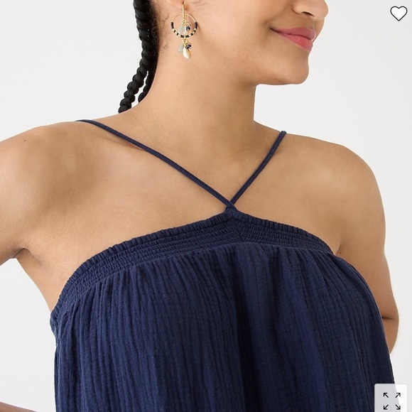 NWT J. Crew Halter Maxi Dress in Soft Gauze - Picture 7 of 12